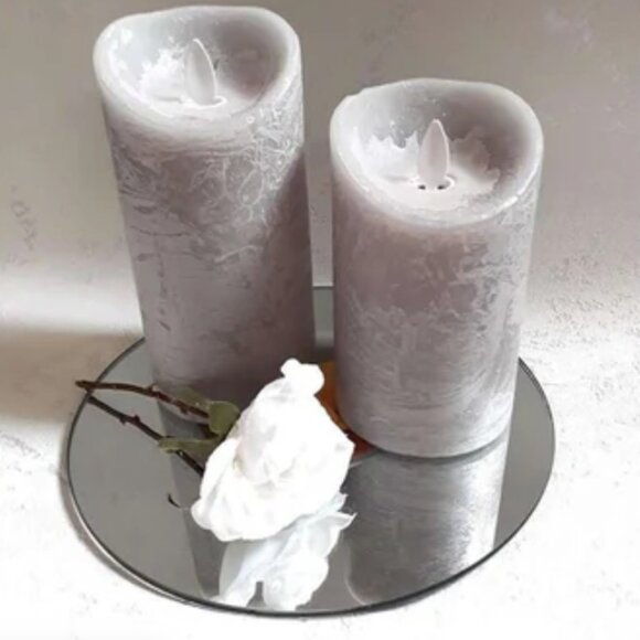 Hanging Wall Decor Round Glass Mirror Table Centerpiece - Decorative Reflective - Picture 11 of 12